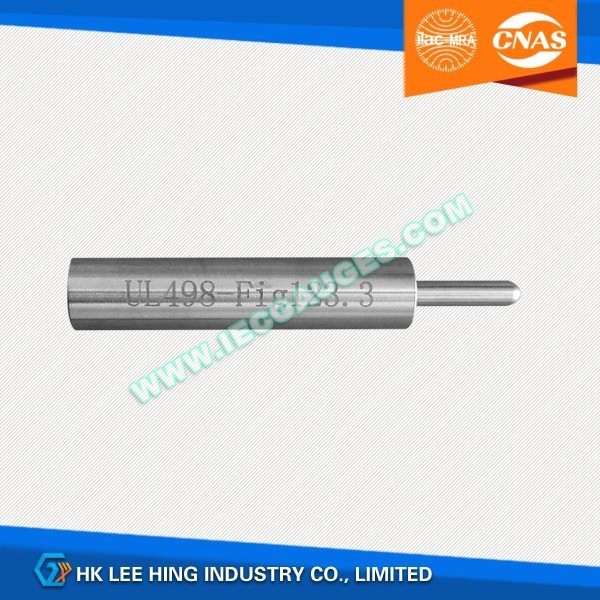 UL 498 Figure 123.3 SB0704E 2 oz (57 g) Ground Pin